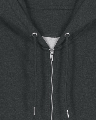 Cultivator 2.0 - Der Iconic Unisex-Zip-Hoodie - Dark Heather Grey - M bedrucken, Art.-Nr. STSU179C6511M