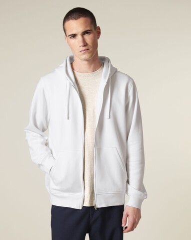Mixer - Der Unisex-Zip-Hoodie - White - S bedrucken, Art.-Nr. STSU205C0011S