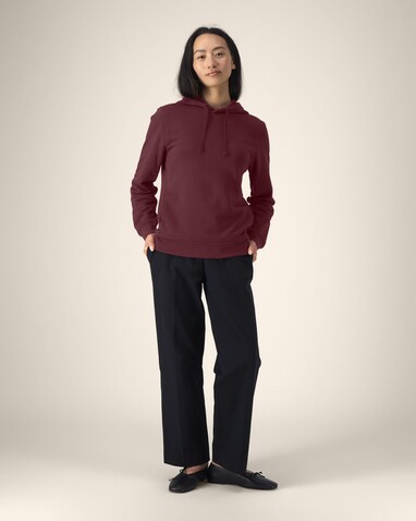 Sounder - Der Unisex-Hoodie mit Seitentaschen - Burgundy - XXS bedrucken, Art.-Nr. STSU229C2442S