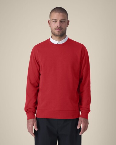 Thinker - Das Rundhals-Unisex-Sweatshirt aus recycelter Baumwolle - Red - M bedrucken, Art.-Nr. STSU269C0041M