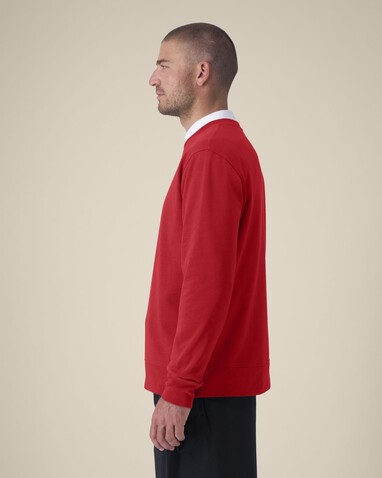 Thinker - Das Rundhals-Unisex-Sweatshirt aus recycelter Baumwolle - Red - XS bedrucken, Art.-Nr. STSU269C004XS Thinker - Das Rundhals-Unisex-Sweatshirt aus recycelter Baumwolle - Red - XS bedrucken, Art.-Nr. STSU269C004XS