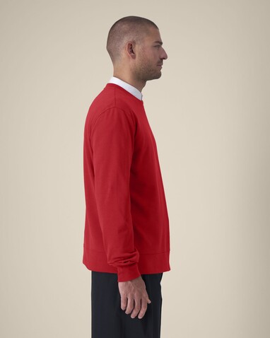 Thinker - Das Rundhals-Unisex-Sweatshirt aus recycelter Baumwolle - Red - S bedrucken, Art.-Nr. STSU269C0041S