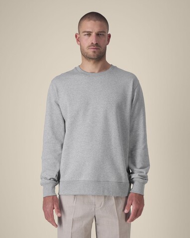 Thinker - Das Rundhals-Unisex-Sweatshirt aus recycelter Baumwolle - Heather Grey - XXS bedrucken, Art.-Nr. STSU269C2502S