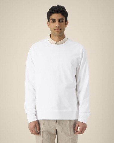 Thinker - Das Rundhals-Unisex-Sweatshirt aus recycelter Baumwolle - White - L bedrucken, Art.-Nr. STSU269C0011L Thinker - Das Rundhals-Unisex-Sweatshirt aus recycelter Baumwolle - White - L bedrucken, Art.-Nr. STSU269C0011L