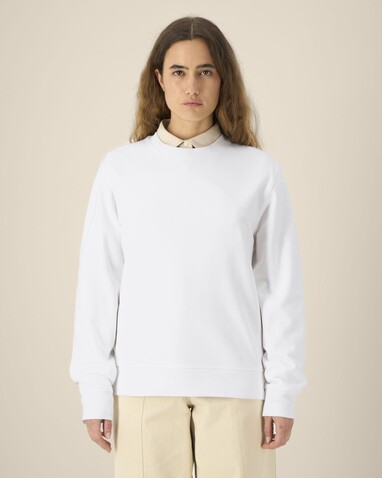 Thinker - Das Rundhals-Unisex-Sweatshirt aus recycelter Baumwolle - White - L bedrucken, Art.-Nr. STSU269C0011L Thinker - Das Rundhals-Unisex-Sweatshirt aus recycelter Baumwolle - White - L bedrucken, Art.-Nr. STSU269C0011L