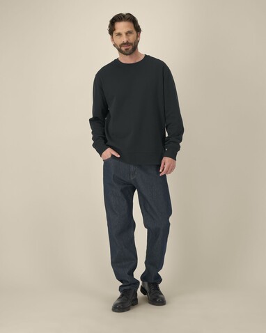 Thinker - Das Rundhals-Unisex-Sweatshirt aus recycelter Baumwolle - Black - M bedrucken, Art.-Nr. STSU269C0021M