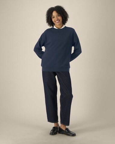 Stella Thinker - Das Damen-Rundhals-Sweatshirt aus recycelter Baumwolle - French Navy - 3XL bedrucken, Art.-Nr. STSW254C7273X