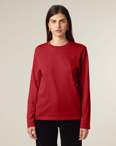 Creator 2.0 Long Sleeve - Das Iconic Langarm-Unisex-T-Shirt - Red - S bedrucken, Art.-Nr. STTU199C0041S