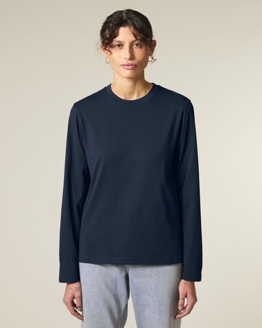 Creator 2.0 Long Sleeve - Das Iconic Langarm-Unisex-T-Shirt - French Navy - 5XL bedrucken, Art.-Nr. STTU199C7275X