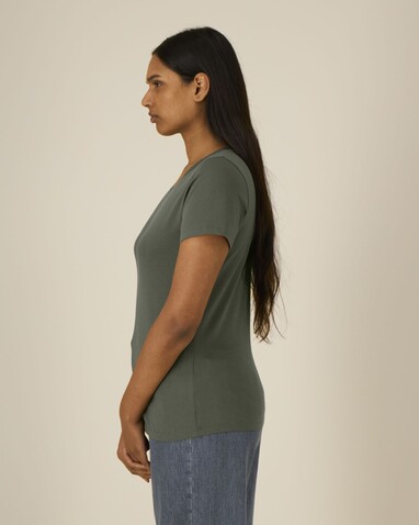 Stella Expresser 2.0 - Das Fitted Damen-T-Shirt - Khaki - 3XL bedrucken, Art.-Nr. STTW079C2233X