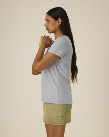 Stella Expresser 2.0 - Das Fitted Damen-T-Shirt - Heather Grey - XXL bedrucken, Art.-Nr. STTW079C2502X