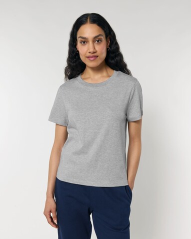 Stella Muser - Das Iconic Damen-T-Shirt - Heather Grey - M bedrucken, Art.-Nr. STTW172C2501M