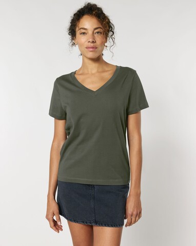 Stella Isla - Das Damen-T-Shirt mit V-Ausschnitt - Khaki - XL bedrucken, Art.-Nr. STTW176C2231X Stella Isla - Das Damen-T-Shirt mit V-Ausschnitt - Khaki - XL bedrucken, Art.-Nr. STTW176C2231X