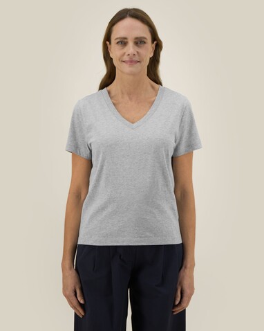 Stella Isla - Das Damen-T-Shirt mit V-Ausschnitt - Heather Grey - XL bedrucken, Art.-Nr. STTW176C2501X Stella Isla - Das Damen-T-Shirt mit V-Ausschnitt - Heather Grey - XL bedrucken, Art.-Nr. STTW176C2501X