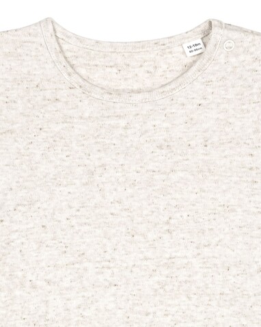 Baby Body - Der kurzärmelige Baby-Body - Eco Heather - 0-3 m/56-62cm bedrucken, Art.-Nr. STUB103C147B6
