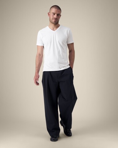 Stanley Presenter - Das Herren-T-Shirt mit V-Ausschnitt - White - S bedrucken, Art.-Nr. STTM562C0011S