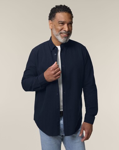 Stanley Oxford Shirt - Das Herren-Oxfordhemd - French Navy - M bedrucken, Art.-Nr. STWM968C7271M