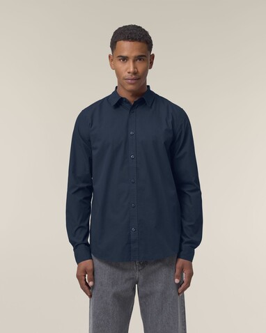 Stanley Styler Shirt - Das Herren-Popelinehemd - French Navy - M bedrucken, Art.-Nr. STWM969C7271M Stanley Styler Shirt - Das Herren-Popelinehemd - French Navy - M bedrucken, Art.-Nr. STWM969C7271M
