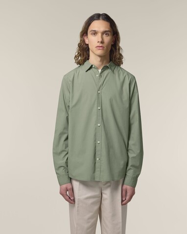 Stanley Styler Shirt - Das Herren-Popelinehemd - Soft Khaki - 3XL bedrucken, Art.-Nr. STWM969C3673X