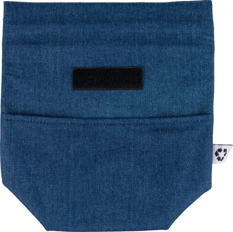 Recycelte Denim-Kühltasche mit Rollverschluss Mira – Blau bedrucken, Art.-Nr. 005999999_1349542 Recycelte Denim-Kühltasche mit Rollverschluss Mira – Blau bedrucken, Art.-Nr. 005999999_1349542