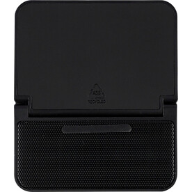 Recyceltes ABS 3-in-1-Wireless-Ladegerät Elias – Schwarz bedrucken, Art.-Nr. 001999999_1351336