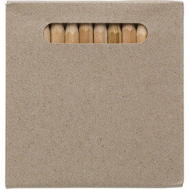 Buntstifte-Set 12-tlg. Devin – Grau bedrucken, Art.-Nr. 003999999_1418090