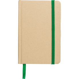 Notizbuch aus recyceltem Papier (A6) John – Limettengrün bedrucken, Art.-Nr. 019999999_1421001