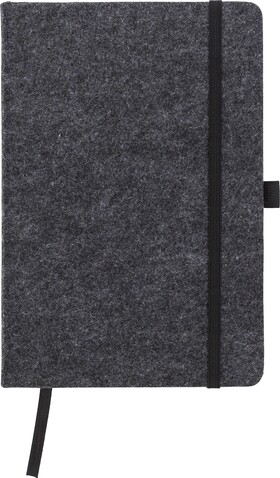 rPET Filz Notizbuch Harper – dunkelgrau bedrucken, Art.-Nr. 491999999_1421002 rPET Filz Notizbuch Harper – dunkelgrau bedrucken, Art.-Nr. 491999999_1421002