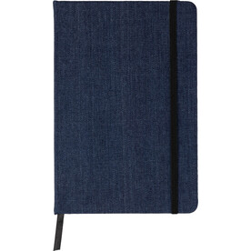 Denim-Notizbuch A5 Alfred – Blau bedrucken, Art.-Nr. 005999999_1421006