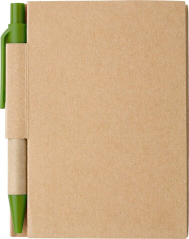Notizbuch aus Karton Cooper – Hellgrün bedrucken, Art.-Nr. 029999999_1420987 Notizbuch aus Karton Cooper – Hellgrün bedrucken, Art.-Nr. 029999999_1420987