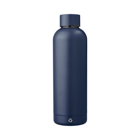 Isolierflasche Isaiah | Recycelt | 500 ml – marineblau bedrucken, Art.-Nr. 536999999_971864