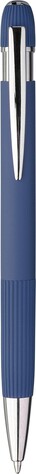 Notizbuch-Set Tarek | PU | A5 | Mit Kugelschreiber – Blau bedrucken, Art.-Nr. 005999999_1454808