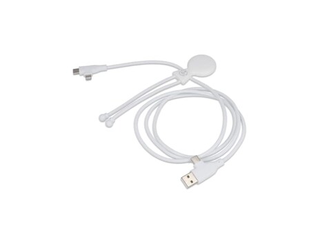 Xoopar Mr. Bio Lang 60 W PD Multi-Ladekabel 1.2 Meter - Weiss bedrucken, Art.-Nr. LT41024-N0001 Xoopar Mr. Bio Lang 60 W PD Multi-Ladekabel 1.2 Meter - Weiss bedrucken, Art.-Nr. LT41024-N0001
