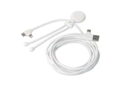 2092 - Xoopar Mr. Bio Lang 60 W PD Multi-Ladekabel 2 Meter - Weiss bedrucken, Art.-Nr. LT41027-N0001 2092 - Xoopar Mr. Bio Lang 60 W PD Multi-Ladekabel 2 Meter - Weiss bedrucken, Art.-Nr. LT41027-N0001