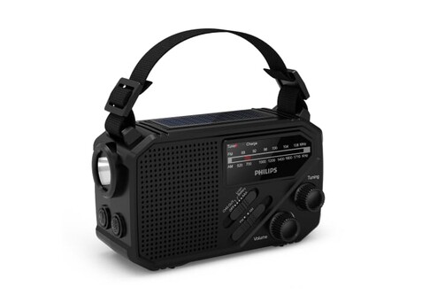 Philips TAR1609 Notfallradio mit analogem FM/AM-Tuner und Taschenlampe - Schwarz bedrucken, Art.-Nr. LT42262-N0002 Philips TAR1609 Notfallradio mit analogem FM/AM-Tuner und Taschenlampe - Schwarz bedrucken, Art.-Nr. LT42262-N0002