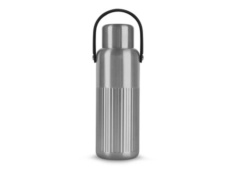 Sagaform Theo Thermosflasche (recycelt) 1 L - Silber bedrucken, Art.-Nr. LT52136-N0005 Sagaform Theo Thermosflasche (recycelt) 1 L - Silber bedrucken, Art.-Nr. LT52136-N0005
