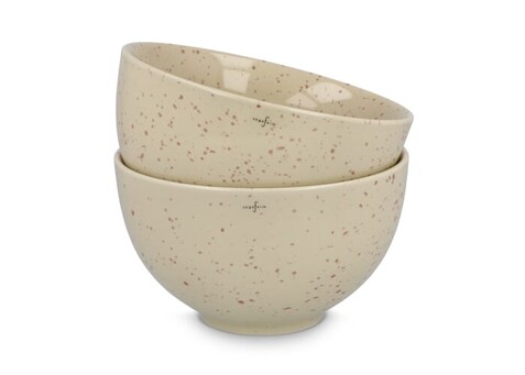 Sagaform Ditte Keramikschüsselset 12 cm - Beige bedrucken, Art.-Nr. LT52256-N0055