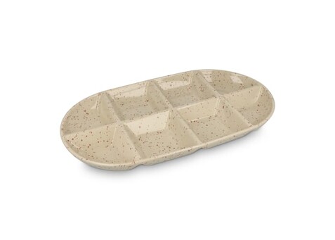 Sagaform Ditte Keramik-Servierplatte 36 x 20 cm - Beige bedrucken, Art.-Nr. LT52257-N0055