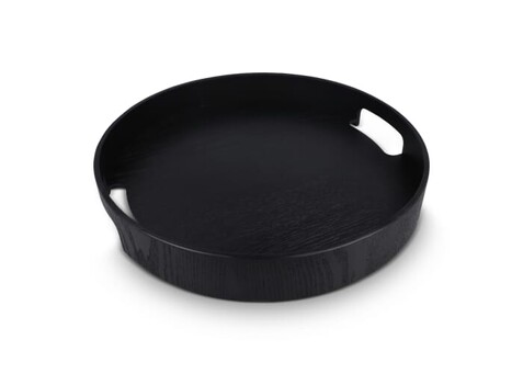 Sagaform Hanna Rundes Tablett 35 cm - Schwarz bedrucken, Art.-Nr. LT52259-N0002 Sagaform Hanna Rundes Tablett 35 cm - Schwarz bedrucken, Art.-Nr. LT52259-N0002