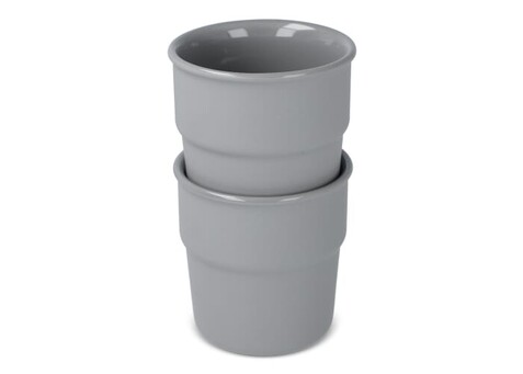 InSideOut Cup Fika Becher 2er Set 280ml - Grau bedrucken, Art.-Nr. LT57010-N0061