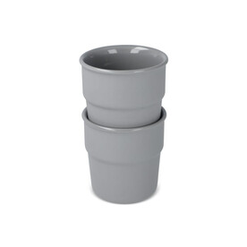 InSideOut Cup Fika Becher 2er Set 280ml - Grau bedrucken, Art.-Nr. LT57010-N0061
