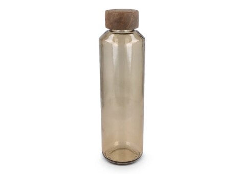 InSideOut Recycelte Glaswasserflasche ReuuZ mit Holzverschluss 650 ml - Transparent / Braun bedrucken, Art.-Nr. LT57013-N0451 InSideOut Recycelte Glaswasserflasche ReuuZ mit Holzverschluss 650 ml - Transparent / Braun bedrucken, Art.-Nr. LT57013-N0451