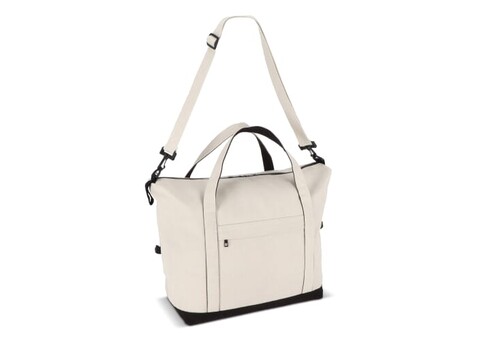 InSideOut Reuuz Canvas Reisetasche 32 x 60 x 20 cm - Beige / Schwarz bedrucken, Art.-Nr. LT57114-N5502