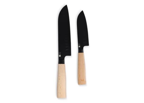 InSideOut Santoku 2tlg. Messerset Ravn - Holz bedrucken, Art.-Nr. LT57201-N0093 InSideOut Santoku 2tlg. Messerset Ravn - Holz bedrucken, Art.-Nr. LT57201-N0093