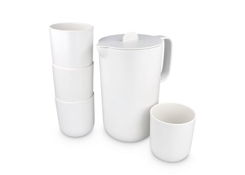 InSideOut Liv 5-teiliges rPET-Trinkgeschirrset - Weiss bedrucken, Art.-Nr. LT57311-N0001 InSideOut Liv 5-teiliges rPET-Trinkgeschirrset - Weiss bedrucken, Art.-Nr. LT57311-N0001
