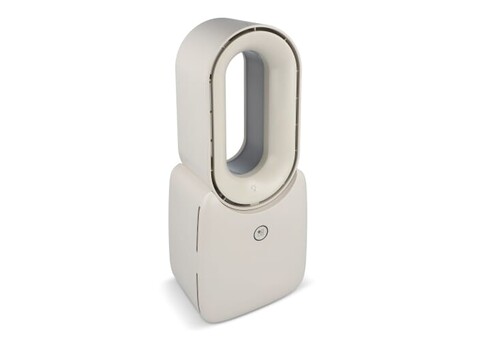 inSideOut Brislux – Rotorloser Softwind-Ventilator mit LED-Licht - Beige bedrucken, Art.-Nr. LT57314-N0055