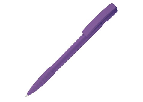 Kugelschreiber Nash Hardcolour mit Gummigriff - Purple bedrucken, Art.-Nr. LT80801-N0072