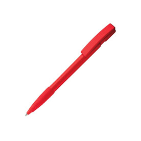 Kugelschreiber Nash Hardcolour mit Gummigriff - Rot bedrucken, Art.-Nr. LT80801-N0021