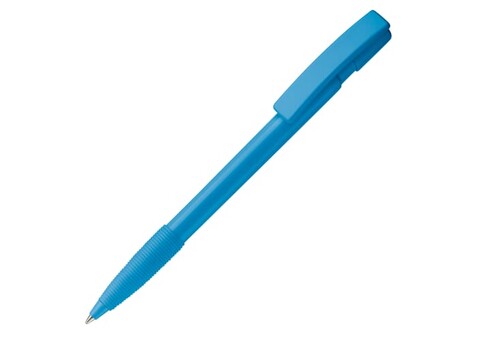 Kugelschreiber Nash Hardcolour mit Gummigriff - Hellblau bedrucken, Art.-Nr. LT80801-N0012 Kugelschreiber Nash Hardcolour mit Gummigriff - Hellblau bedrucken, Art.-Nr. LT80801-N0012