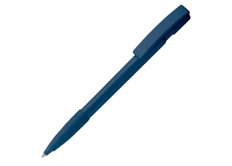 Kugelschreiber Nash Hardcolour mit Gummigriff - Dunkelblau bedrucken, Art.-Nr. LT80801-N0010